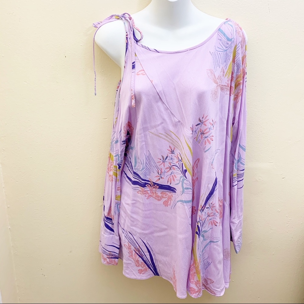 Free People Clear Skies Lilac Tunic Top Sz Small - Picture 2 of 8